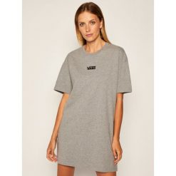 Sukienka codzienna Vans Center Vee Tee VN0A4RU2. Szare sukienki damskie Vans, na co dzień, xs, bez wzorów, bez kołnierzyka, bez rękawów, proste. Za 199,00 zł.