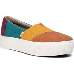 Sneakersy TOMS - Alpargata Boardwalk 10014434 Multi Heritage/Canvas. Pomarańczowe półbuty damskie Toms, z tworzywa sztucznego. Za 269,00 zł.