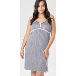 Szaro-Beżowa Koszula Nocna Liviana. Szare koszule damskie Born2be, xl, bez wzorów, bez kołnierzyka, bez rękawów. W wyprzedaży za 119,99 zł.