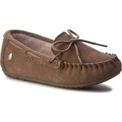 Kapcie EMU AUSTRALIA - Amity Kids K11445 Chestnut. Pomarańczowe kapcie damskie EMU Australia, z wełny, bez zapięcia. W wyprzedaży za 179,00 zł.