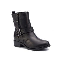 LASOCKI SM-7183-05. Czarne botki damskie Lasocki, bez obcasa, bez zapięcia. Za 299,99 zł.