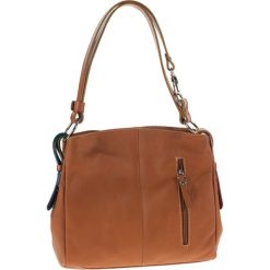 Torebki klasyczne damskie: Skórzana torebka w kolorze brązowym – 39 x 25 x 10 cm