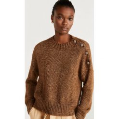 Mango - Sweter Poderio. Swetry damskie Mango, s, bez wzorów, z poliesteru, z krótkim rękawem, krótkie, bez kaptura. Za 139,90 zł.