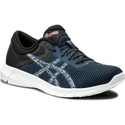 Buty ASICS - Nitrofuze 2 T7E3N Dark Blue/Mid Grey/Coralicious 4996. Czarne buty do biegania męskie Asics, z materiału, z paskami. W wyprzedaży za 229,00 zł.