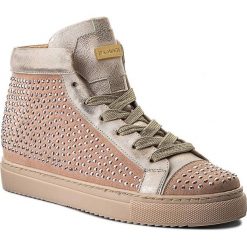Sneakersy EVA MINGE - Montilla 3L 18BD1372376ES 112. Różowe półbuty damskie Eva Minge, na co dzień, z aplikacjami, ze skóry, bez obcasa, na płaskiej podeszwie, bez zapięcia. W wyprzedaży za 319,00 zł.