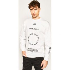 Bluza Vans Distortion VN0A49QLWHT1. Białe bluzy męskie Vans, m, bez wzorów, z bawełny, bez kołnierzyka, bez rękawów, bez kaptura. W wyprzedaży za 119,00 zł.