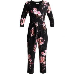 Kombinezony damskie: Wallis Petite FLORAL TIE SLEEVE Kombinezon black