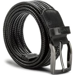 Pasek Męski JOOP! - 7216 100 Black A01. Czarne paski męskie JOOP!, w paski, ze skóry. W wyprzedaży za 299,00 zł.
