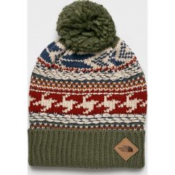 The North Face - Czapka. Brązowe czapki zimowe męskie marki The North Face, z dzianiny. Za 129,90 zł.
