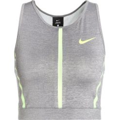 Nike Performance TANK Koszulka sportowa gunsmoke/heather/gunsmoke/volt. Szare topy sportowe damskie marki Nike Performance, xl, z elastanu. W wyprzedaży za 125,30 zł.