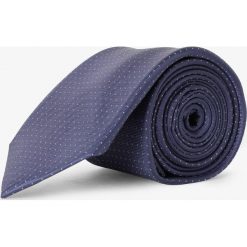 Mc Earl - Krawat jedwabny męski, niebieski. Niebieskie krawaty męskie Mc Earl, bez wzorów, z jedwabiu, eleganckie. Za 99,95 zł.