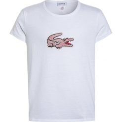 T-shirty damskie: Lacoste Tshirt z nadrukiem blanc/feerique