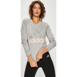 Adidas Performance - Bluza. Szare bluzy damskie adidas Performance, s, z nadrukiem, z bawełny, bez rękawów, bez kaptura. W wyprzedaży za 139,90 zł.
