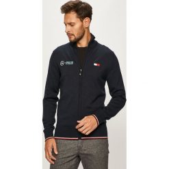 Tommy Hilfiger Tailored - Kardigan x Mercedes. Szare swetry męskie Tommy Hilfiger Tailored, m, bez wzorów, z poliesteru. W wyprzedaży za 549,90 zł.