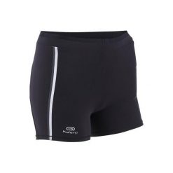 Spodenki do biegania Kiprun damskie. Czarne spodenki sportowe damskie marki KALENJI, xs, z elastanu, do biegania. Za 69,99 zł.