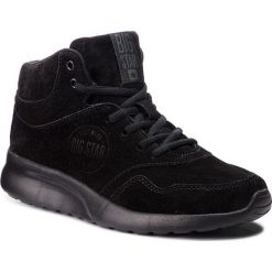 Sneakersy BIG STAR - BB274635 Black. Czarne półbuty damskie marki BIG STAR, bez wzorów, ze skóry, retro, bez obcasa, na płaskiej podeszwie, bez zapięcia. W wyprzedaży za 149,00 zł.