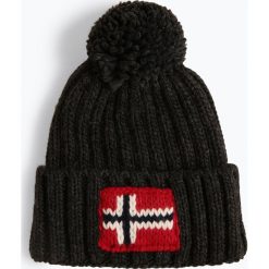 Napapijri - Czapka męska z domieszką alpaki, szary. Szare czapki męskie Napapijri, z dzianiny. Za 179,95 zł.