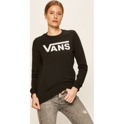 Vans - Bluza. Czarne bluzy damskie Vans, s, z nadrukiem, z bawełny, bez rękawów, bez kaptura. W wyprzedaży za 199,90 zł.