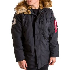 ALPHA INDUSTRIES POLAR JACKET PARKA > 12314403. Kurtki męskie Alpha Industries, xl, z aplikacjami, z poliesteru, klasyczne, bez kaptura. W wyprzedaży za 799,99 zł.