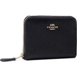 Mały Portfel Damski COACH - Crsgn Zp Arnd Wall 29677 LIBLK Black. Czarne portfele damskie Coach, bez wzorów, ze skóry. Za 409,00 zł.