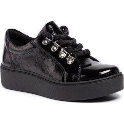 Sneakersy GINO ROSSI - WI23-PEGI-11 Black. Czarne półbuty damskie Gino Rossi, bez wzorów, ze skóry, bez obcasa, na płaskiej podeszwie, bez zapięcia. Za 249,99 zł.
