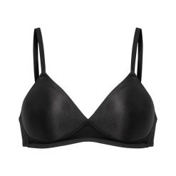 Triumph Biustonosz Soft Sensation czarny female czarny 70A. Czarne biustonosze Triumph, z haftami, z jedwabiu. Za 159,00 zł.