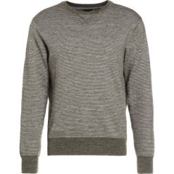 Swetry klasyczne męskie: J.CREW TEXTURED CREWNECK IN STRIPE Sweter heather parsley
