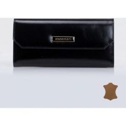 Portfele damskie: Minimalistyczny portfel z klapą