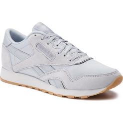 Buty Reebok - Cl Nylon CN6885 Cold Grey/Cool Shadow. Niebieskie buty sportowe damskie Reebok, na co dzień, bez wzorów, ze skóry, bez obcasa, na płaskiej podeszwie, bez zapięcia. W wyprzedaży za 229,00 zł.