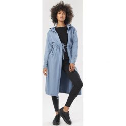 Niebieska Bluza Leuconisse. Niebieskie bluzy damskie Born2be, uniwersalny, bez wzorów, bez rękawów, bez kaptura. Za 179,99 zł.