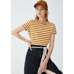 Koszulka basic w paski. Koszulki damskie Pull&Bear. Za 24,90 zł.