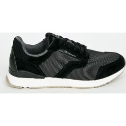 Gant - Buty Andrew. Czarne buty sportowe męskie GANT, ze skóry, na sznurówki. W wyprzedaży za 269,90 zł.