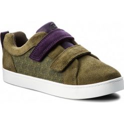 Sneakersy CLARKS - City Hero Lo 261376457 Green Sde. Zielone półbuty dziewczęce Clarks, na rzepy. W wyprzedaży za 209,00 zł.