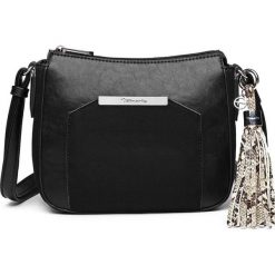 Tamaris torebka Mirela Crossbody Bag 3155192 czarna S. Czarne torebki klasyczne damskie Tamaris, w paski, ze skóry, bez dodatków. Za 229,00 zł.