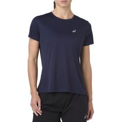 Asics Silver SS Top 2012A029-400. Szare topy damskie Asics, l, bez wzorów, z poliesteru, bez kołnierzyka. W wyprzedaży za 59,99 zł.