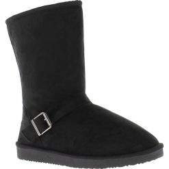 Buty zimowe damskie: Kozaki w kolorze czarnym