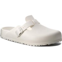 Klapki BIRKENSTOCK - Boston 0127133 White. Białe chodaki męskie Birkenstock, z tworzywa sztucznego. Za 181,00 zł.