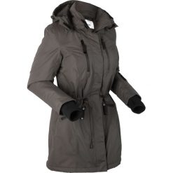 Długa kurtka funkcyjna outdoorowa bonprix szary. Szare kurtki damskie bonprix, s, bez wzorów, długie, bez kaptura. Za 239,99 zł.
