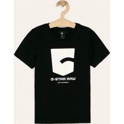 G-Star Raw - T-shirt dziecięcy 128-176 cm. Niebieskie t-shirty chłopięce G-Star RAW, z nadrukiem, z bawełny, bez rękawów. Za 99,90 zł.