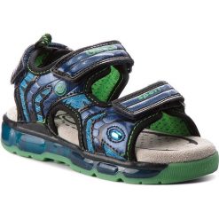 Sandały GEOX - J S. Android B.B J820QB 01454 C4002 M Navy. Niebieskie sandały chłopięce marki Geox, ze skóry ekologicznej. W wyprzedaży za 219,00 zł.