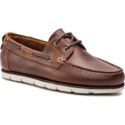 Mokasyny WRANGLER - Wave WM91070A Brown 028. Pomarańczowe mokasyny męskie Wrangler, ze skóry. W wyprzedaży za 229,00 zł.
