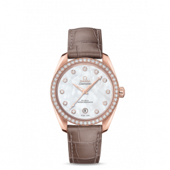 ZEGAREK OMEGA Seamaster 220.58.38.20.55.001. Białe zegarki damskie marki OMEGA, złote. Za 90200,00 zł.