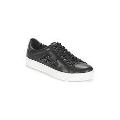 Buty Karl Lagerfeld KUPSOLE SIGNIA. Czarne trampki i tenisówki damskie marki KARL LAGERFELD, bez wzorów, bez zapięcia. Za 749,00 zł.