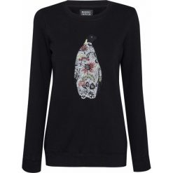 Bluza MARKUS LUPFER EMBROIDERED ARCTIC PENGUIN. Niebieskie bluzy damskie Markus Lupfer, l, bez wzorów, z bawełny, bez rękawów, bez kaptura. W wyprzedaży za 520,00 zł.