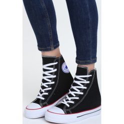 Czarne Sneakersy Linden. Czarne sneakersy damskie Born2be, z bawełny. Za 34,99 zł.