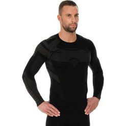 Bejsbolówki męskie: Brubeck Bluza męska Dry z długim rękawem czarna r. XL (LS13080)