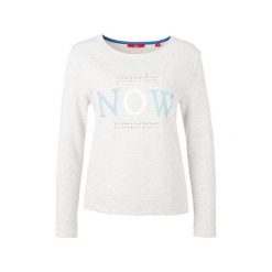 S.Oliver Bluza Damska 38 Kremowy. Białe bluzy damskie S.Oliver, s, bez wzorów, bez rękawów, bez kaptura. W wyprzedaży za 141,00 zł.