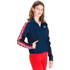 Adidas Originals Bluza Niebieski. Niebieskie bluzy damskie adidas Originals, bez wzorów, z poliesteru, bez rękawów, bez kaptura. Za 316,95 zł.