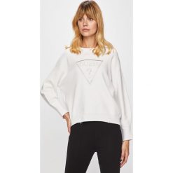 Guess Jeans - Sweter. Czarne swetry damskie Guess Jeans, s, z aplikacjami, z wiskozy, bez rękawów, bez kaptura. W wyprzedaży za 219,90 zł.