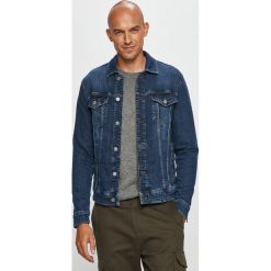 Only & Sons - Kurtka jeansowa. Niebieskie płaszcze męskie Only & Sons, s, bez wzorów, z elastanu, krótkie, bez kaptura. Za 219,90 zł.